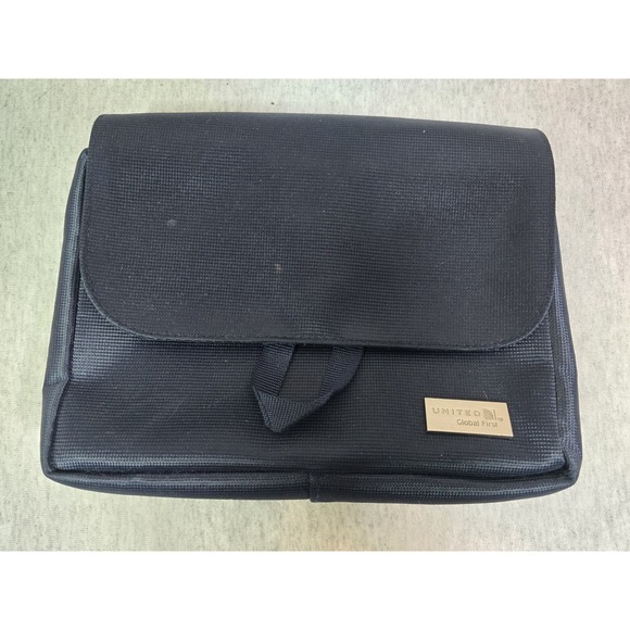 United Airlines Global First Blue Hang Toiletry Travel Bag Case Pouch, Neceser